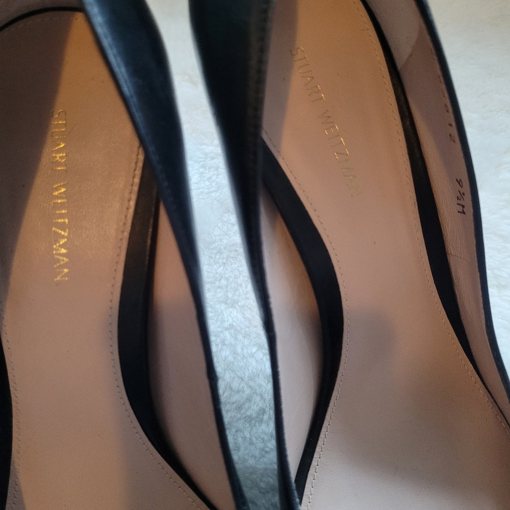 Stuart Weitzman Power 100 Stilettos In Black Size 9.5 - Picture 11 of 16